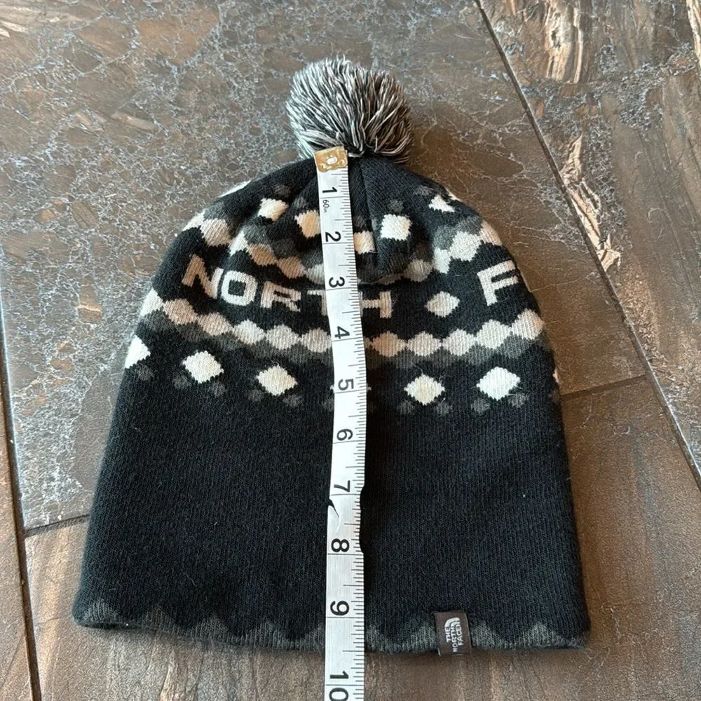 The North Face Kids' Monochrome Pom Beanie Hat